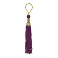 Maroon Tassel Keychain